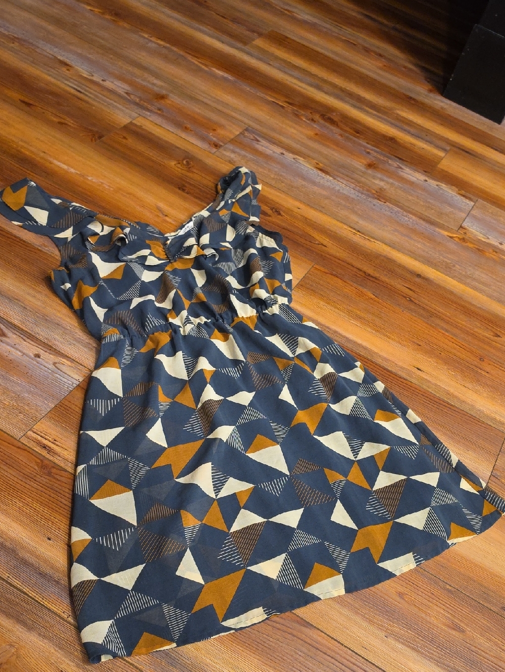 i love H81 Geometric Print Dress